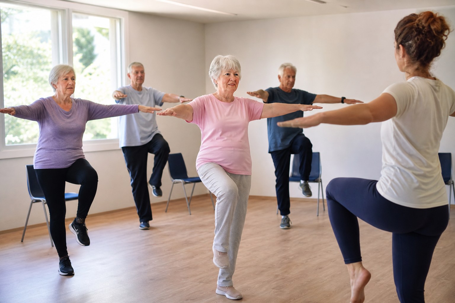 Illustration for Balance Classes That Lower Your Fall Risk in Retirement