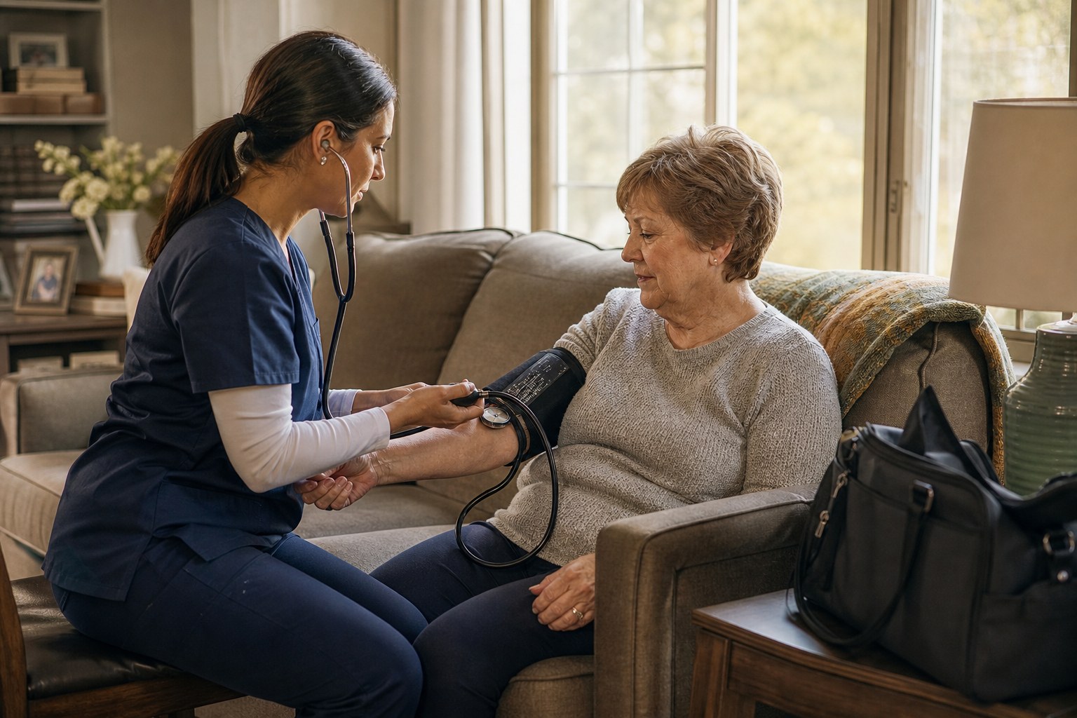 Illustration for What Medicare's Home Health Benefit Covers After a Fall