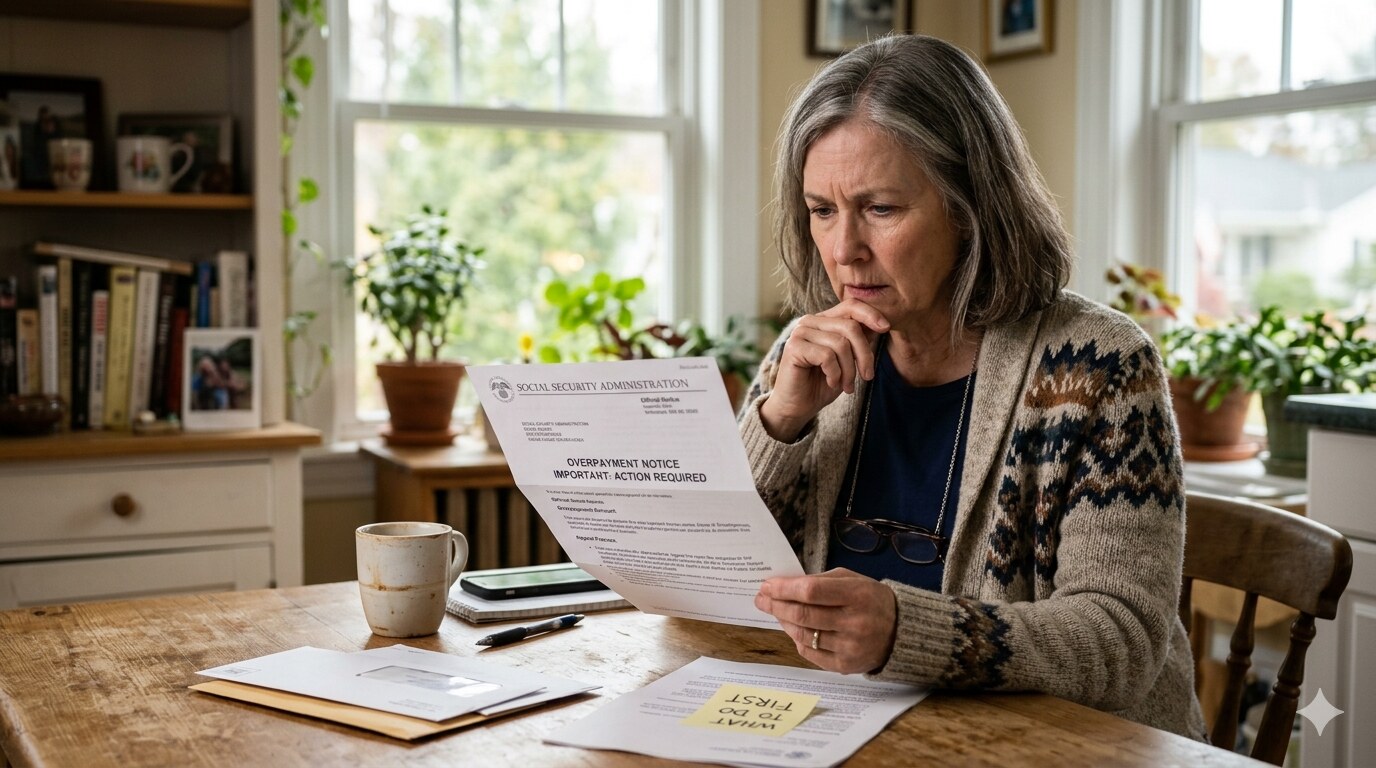 Illustration for Social Security Overpayment Letter: What to Do First Before You Panic